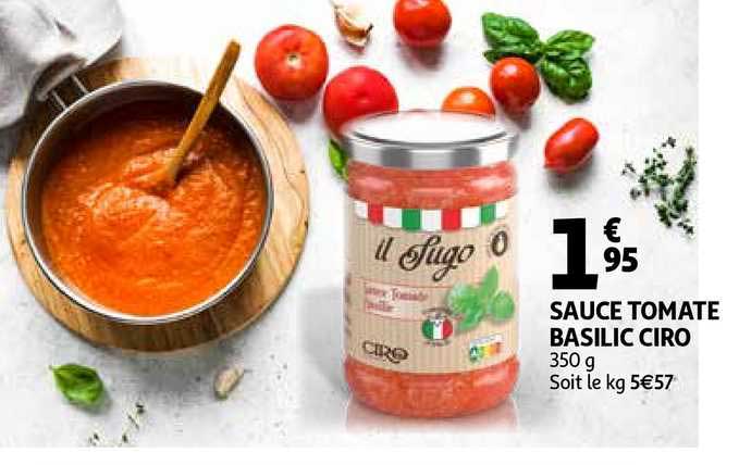 Sauce Tomate Basilic Ciro