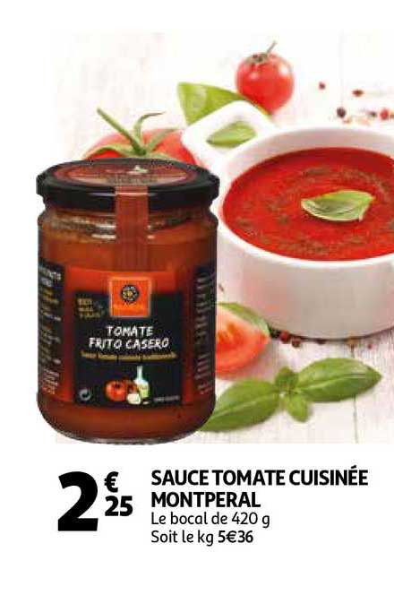 Sauce Tomate Cuisinée Montperal