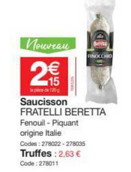 Saucisson Fratelli Beretta