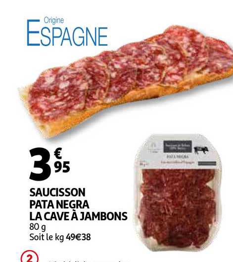 saucisson pata negra la cave à jambons