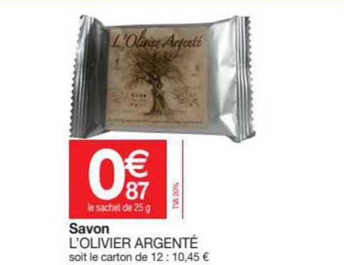 savon l'olivier argenté