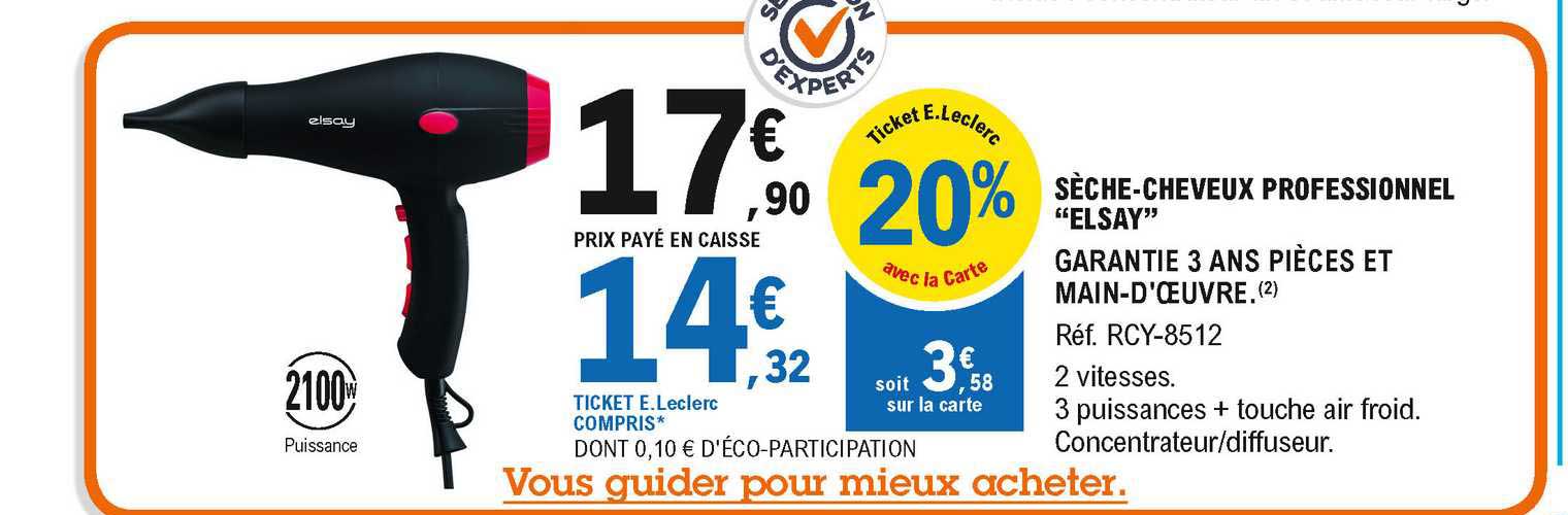 sèche-cheveux professionnel "elsay"