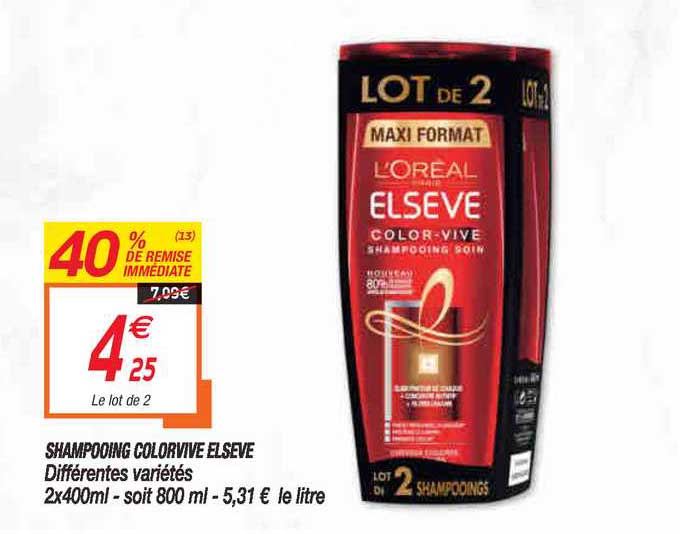 shampooing colorvive elsève