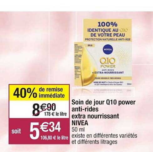 soin de jour q10 power anti-rides extra nourrissant nivea