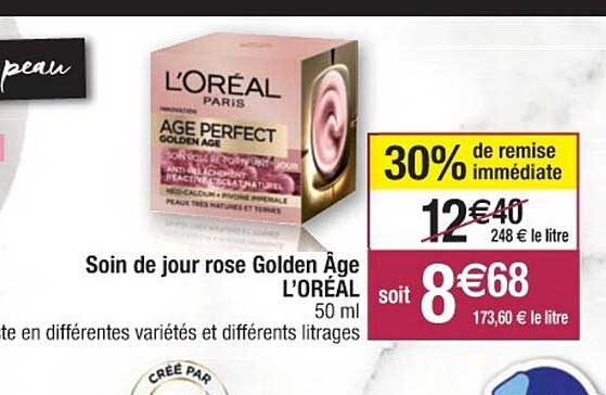 Soin De Jour Rose Golden âge L'oréal