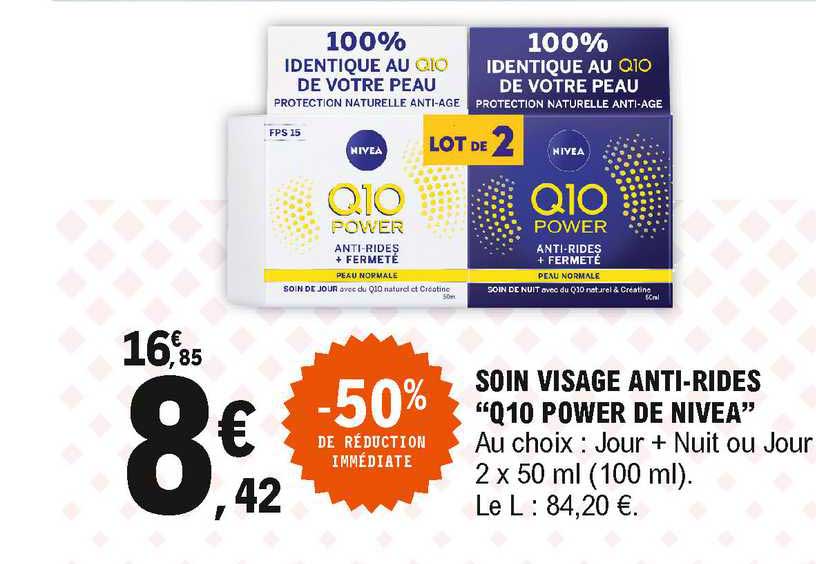 soin visage anti-rides "q10 power de nivea"