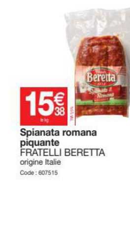 spianata romana piquante fratelli beretta