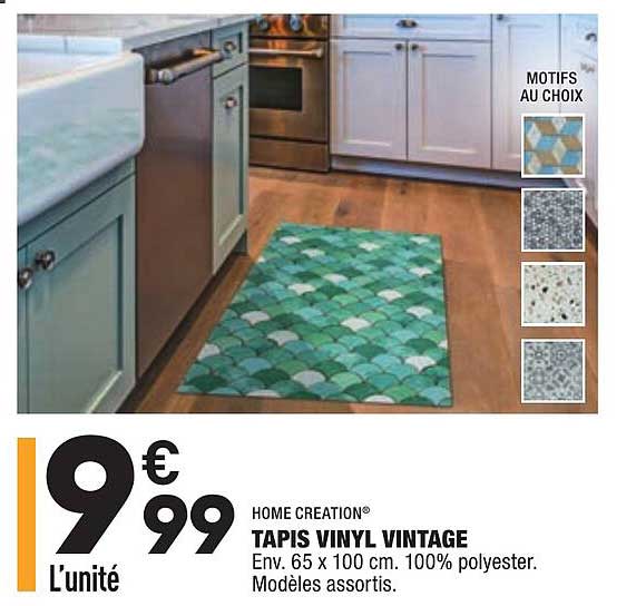 tapis vinyl vintage home creation