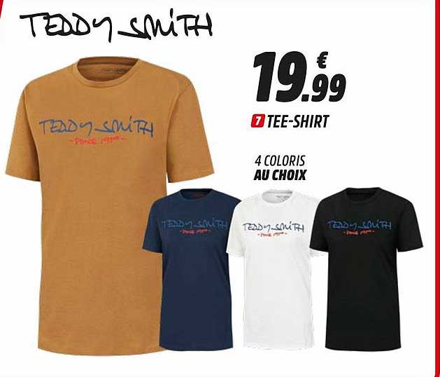 tee-shirt teddy smith