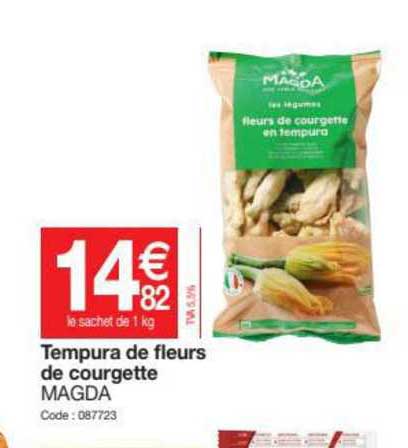 tempura de fleurs de courgette magda