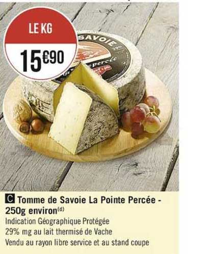 tomme de savoie la pointe percée - 250g environ