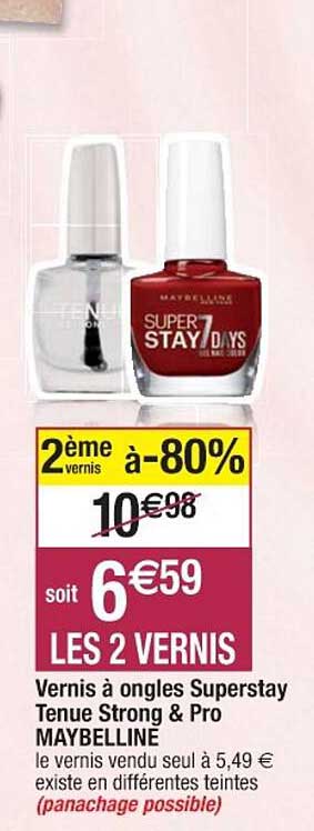 Vernis à Ongles Superstay Tenue Strong & Pro Maybelline