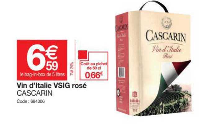 vin d'italie vsig rosé cascarin