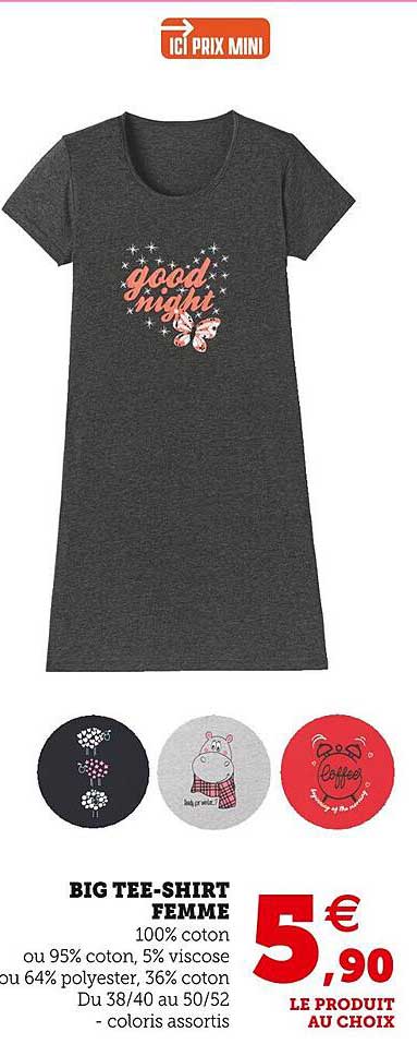 big tee-shirt femme