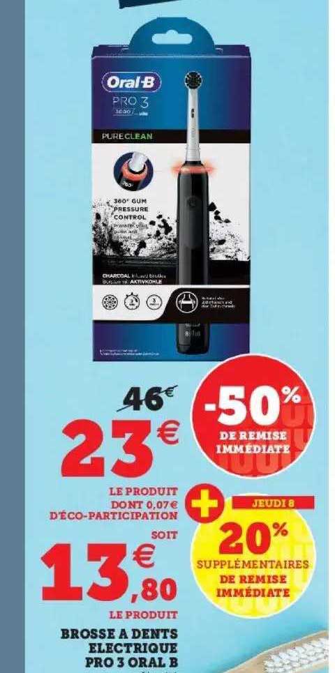 brosse à dents électrique pro 3 oral b