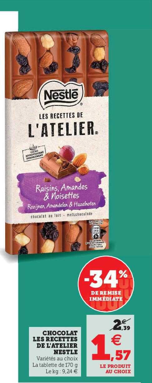 chocolat les recettes de l'atelier nestlé