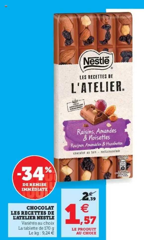 chocolat les recettes de l'atelier nestlé