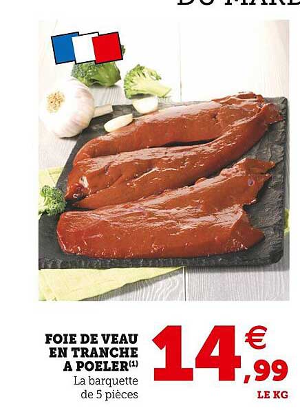 Foie De Veau En Tranche à Poêler