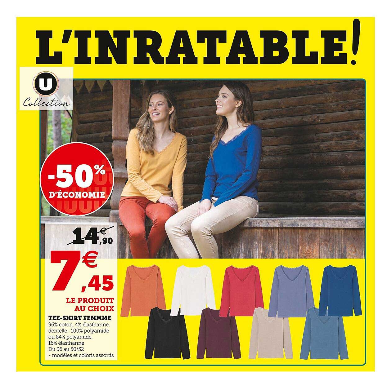 tee-shirt femme u collection