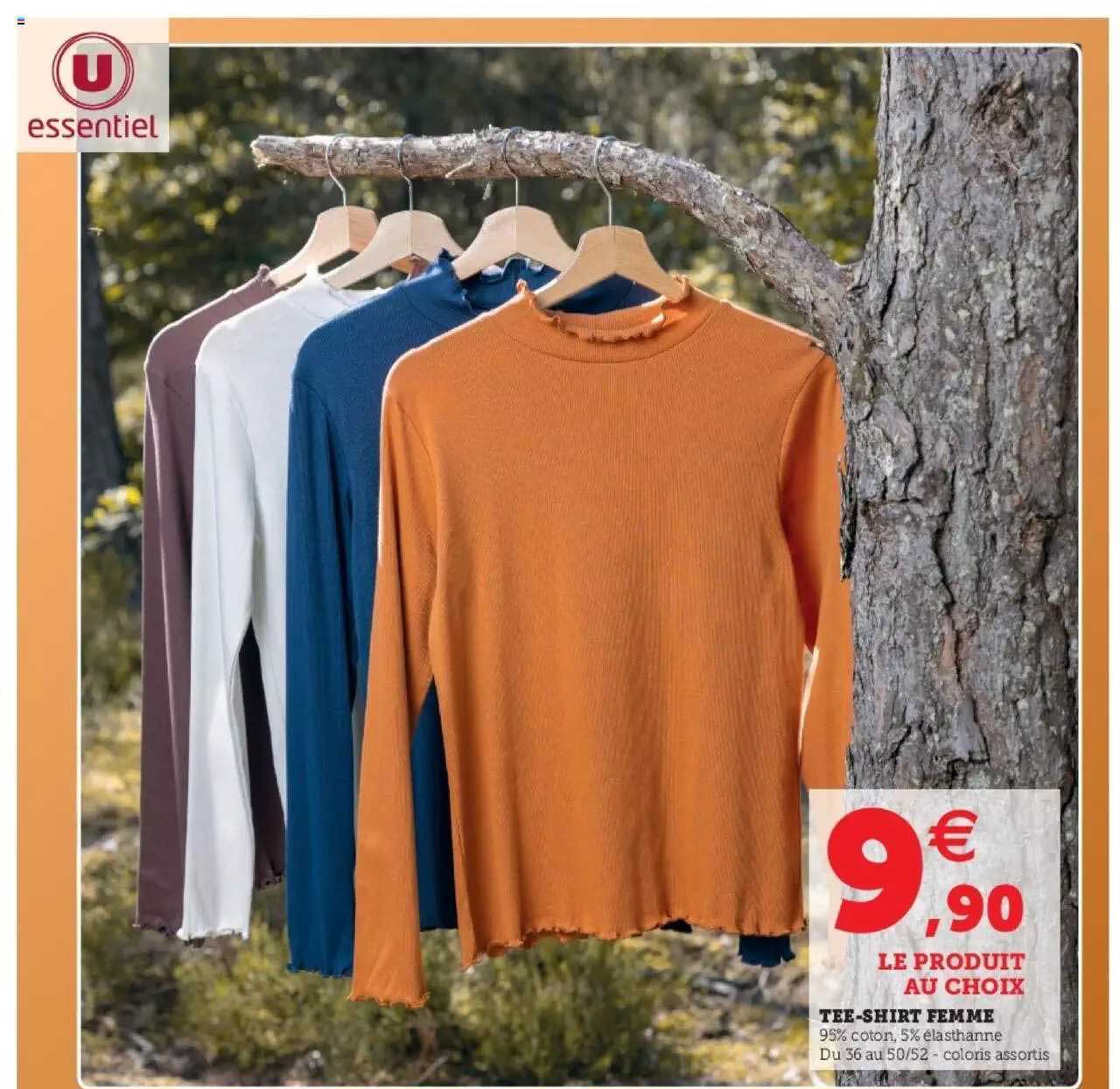 tee-shirt femme u essentiel