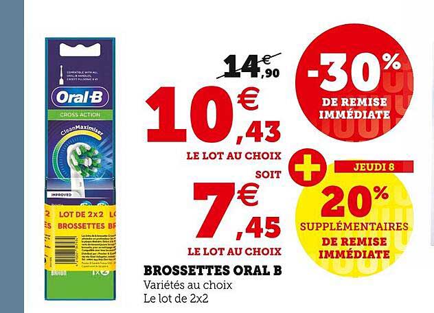 Brossettes Oral B