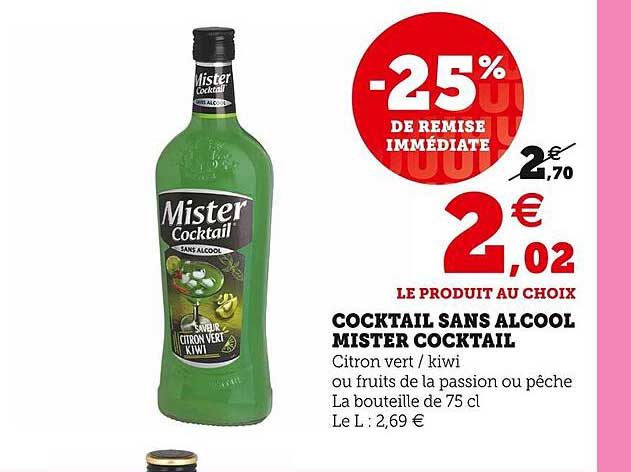 cocktail sans alcool mister cocktail