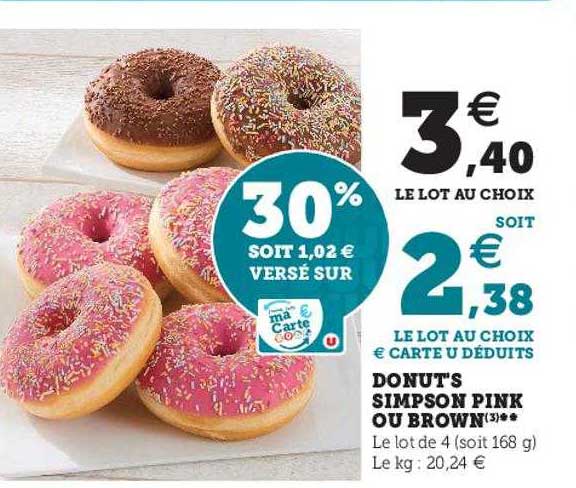 donuts simpson pink ou brown