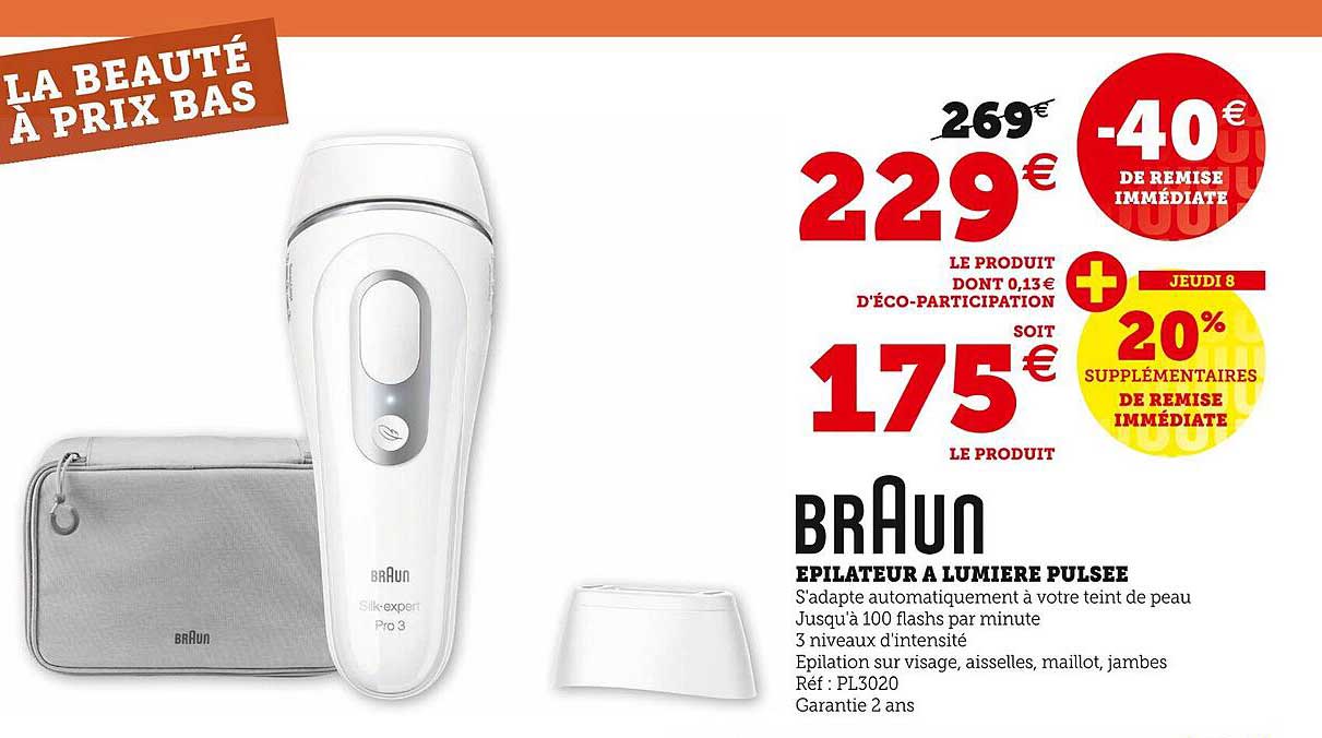 épilateur à Lumière Pulsée Braun