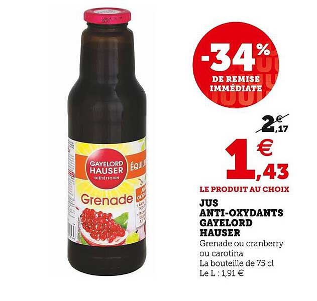 jus anti-oxydants gayelord hauser