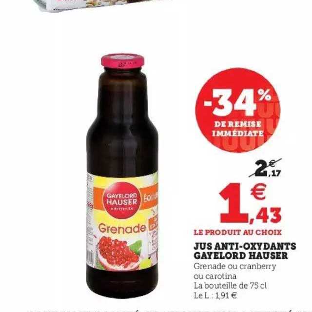 jus anti-oxydants gayelord hauser