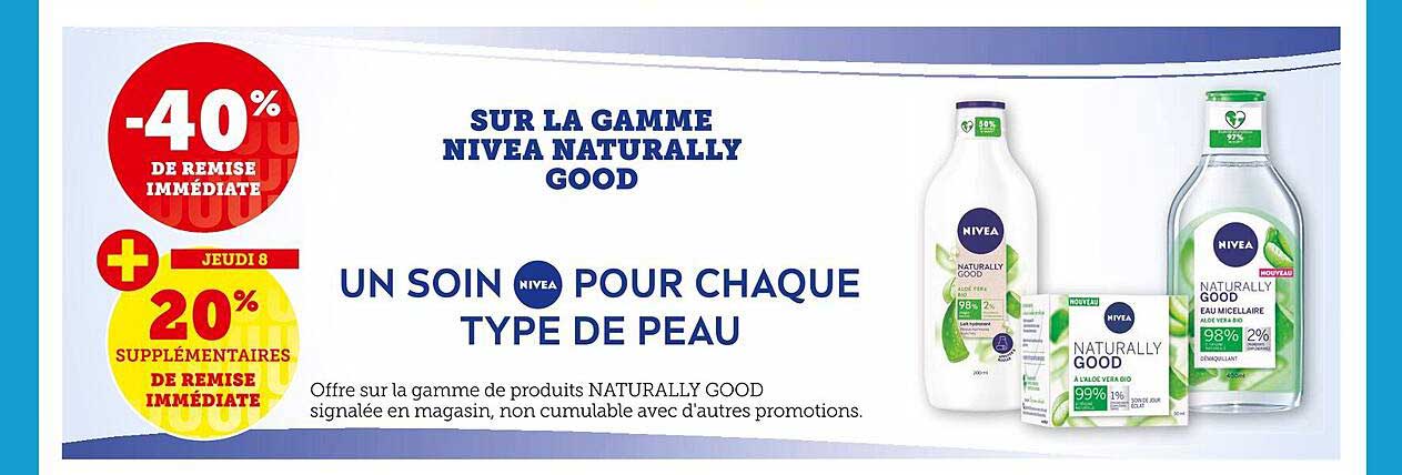 la gamme nivea naturally good