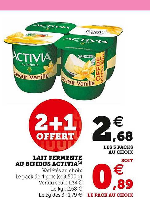 Lait Fermenté Au Bifidus Activia