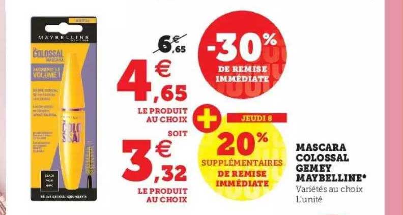 mascara colossal gemey maybelline