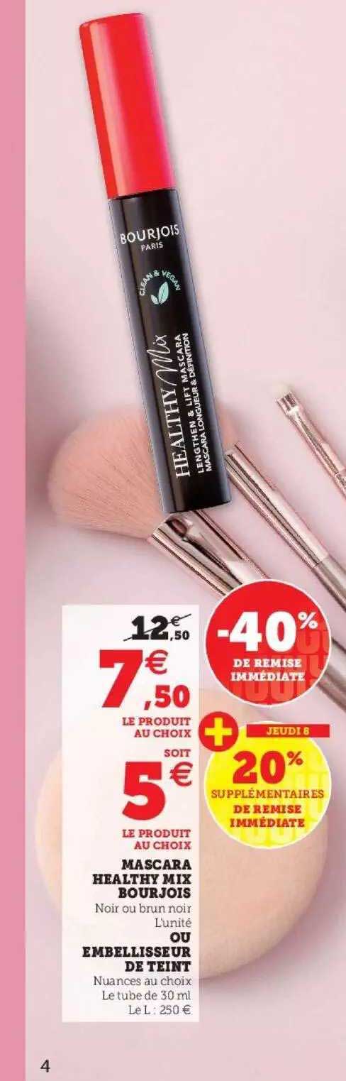 mascara healthy mix bourjois ou embellisseur de teint