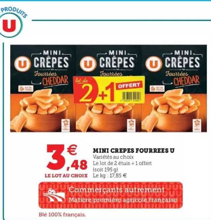 Mini Crêpes Fourrées U