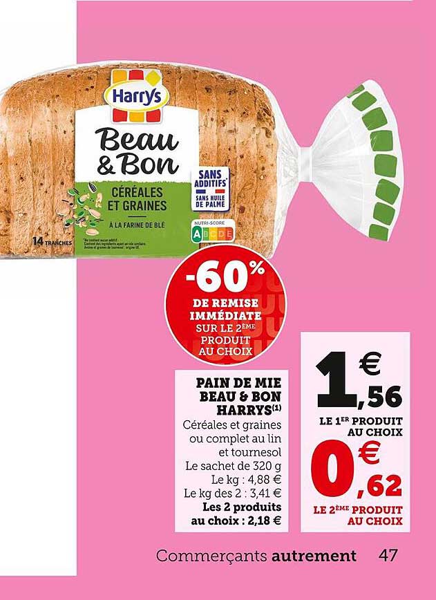 pain de mie beau & bon harrys