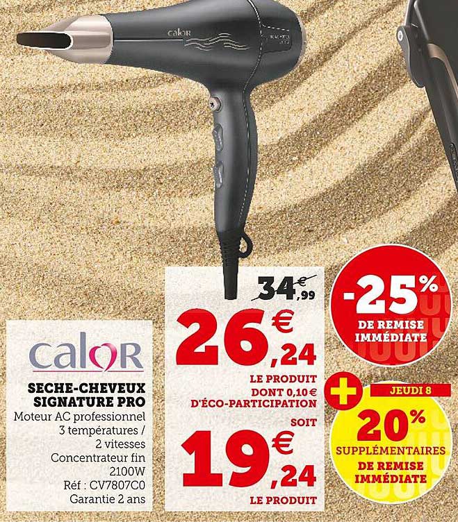 sèche-cheveux signature pro calor