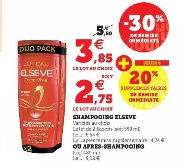 shampooing elsève ou après-shampooing