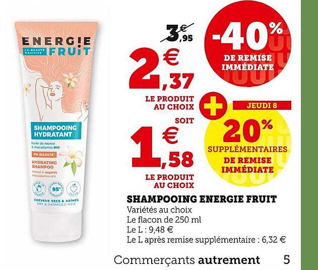 Shampooing Energie Fruit
