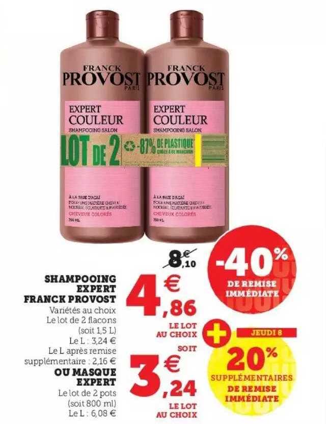 shampooing expert franck provost ou masque expert