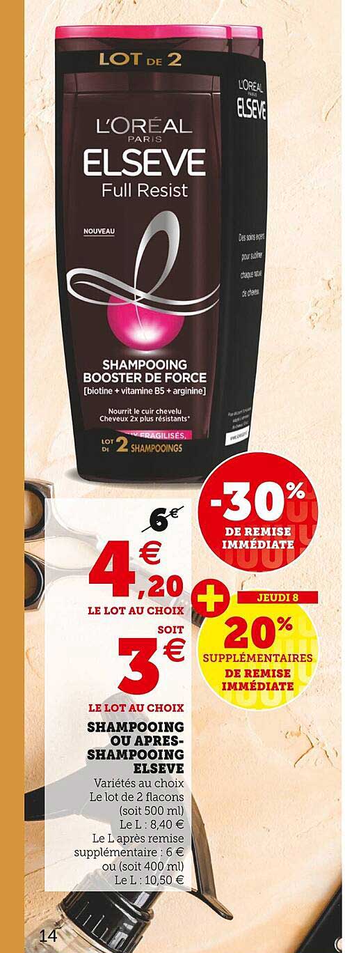 Shampooing Ou Après-shampooing Elsève