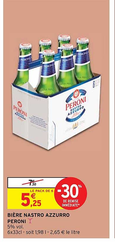 bière nastro azzurro peroni