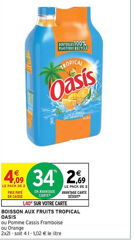 Boisson Aux Fruits Tropical Oasis