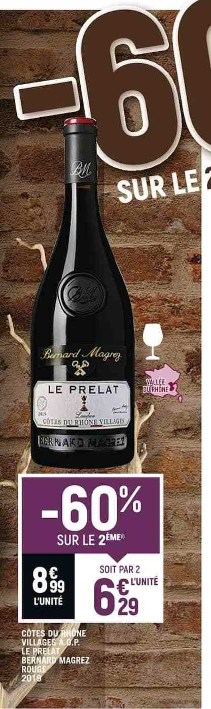 côtes du rhône villages a.o.p. le prelat bernard magrez rouge 2019