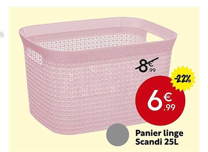 panier linge scandi 25l