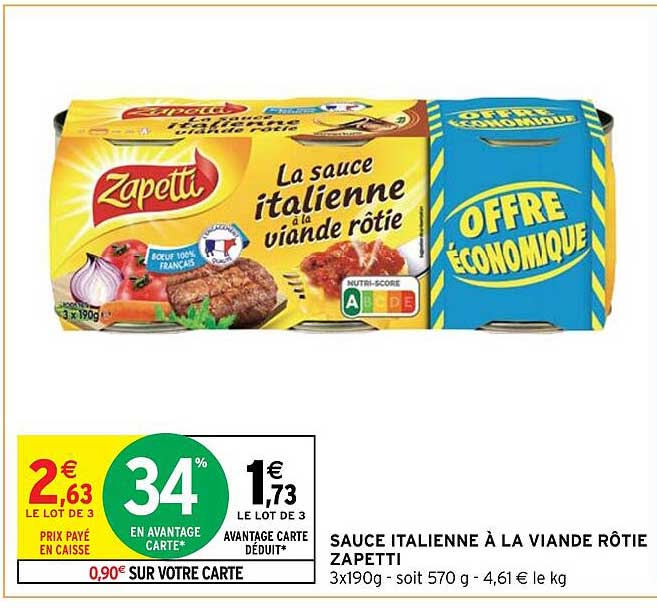 Sauce Italienne à La Viande Rôtie Zapetti