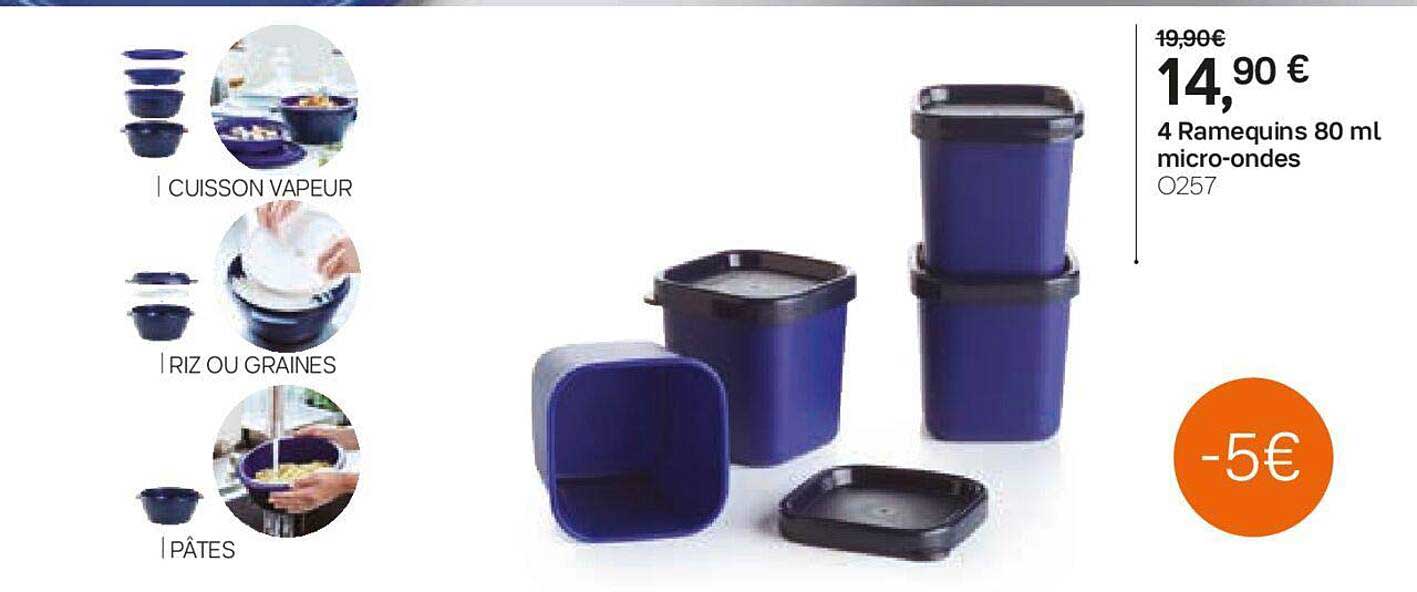 4 ramequins micro-ondes