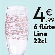 6 flûte line 22cl
