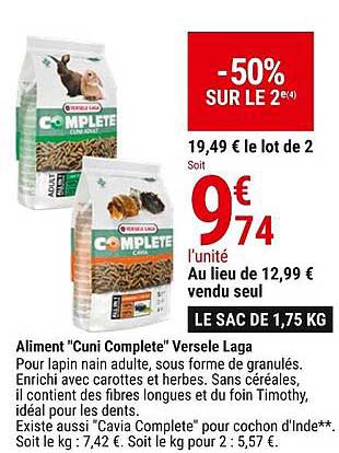 aliment "cuni complete" versele laga