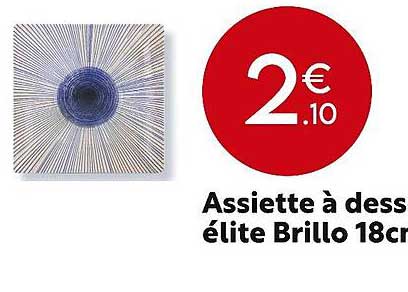 assiette à dessert irys élite brillo 18 cm